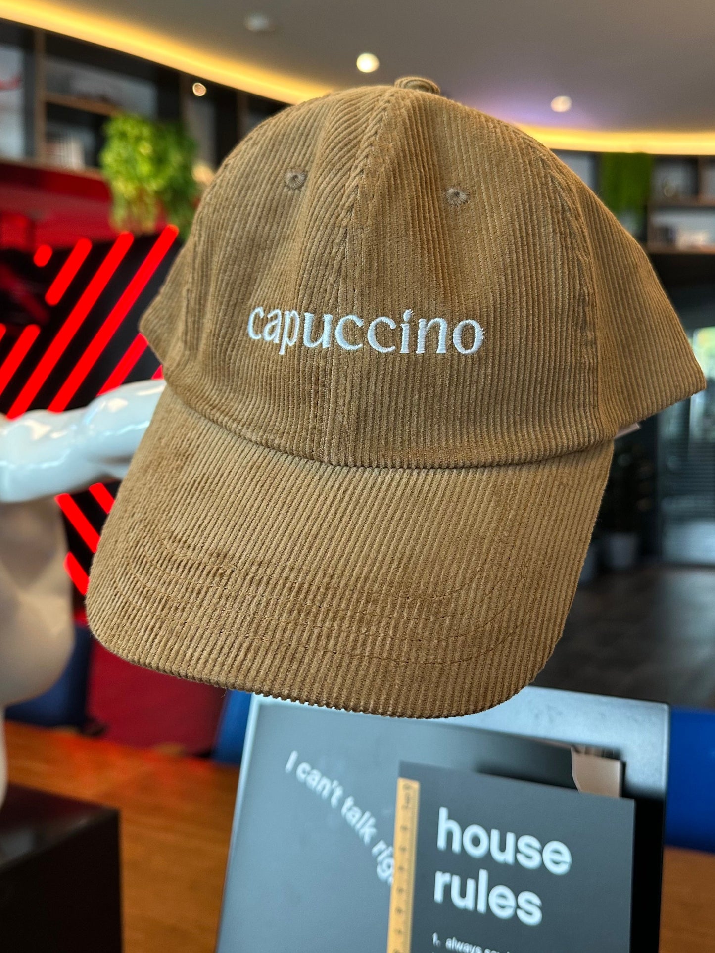 Cap-uccino Hat (We missed a "P"!)