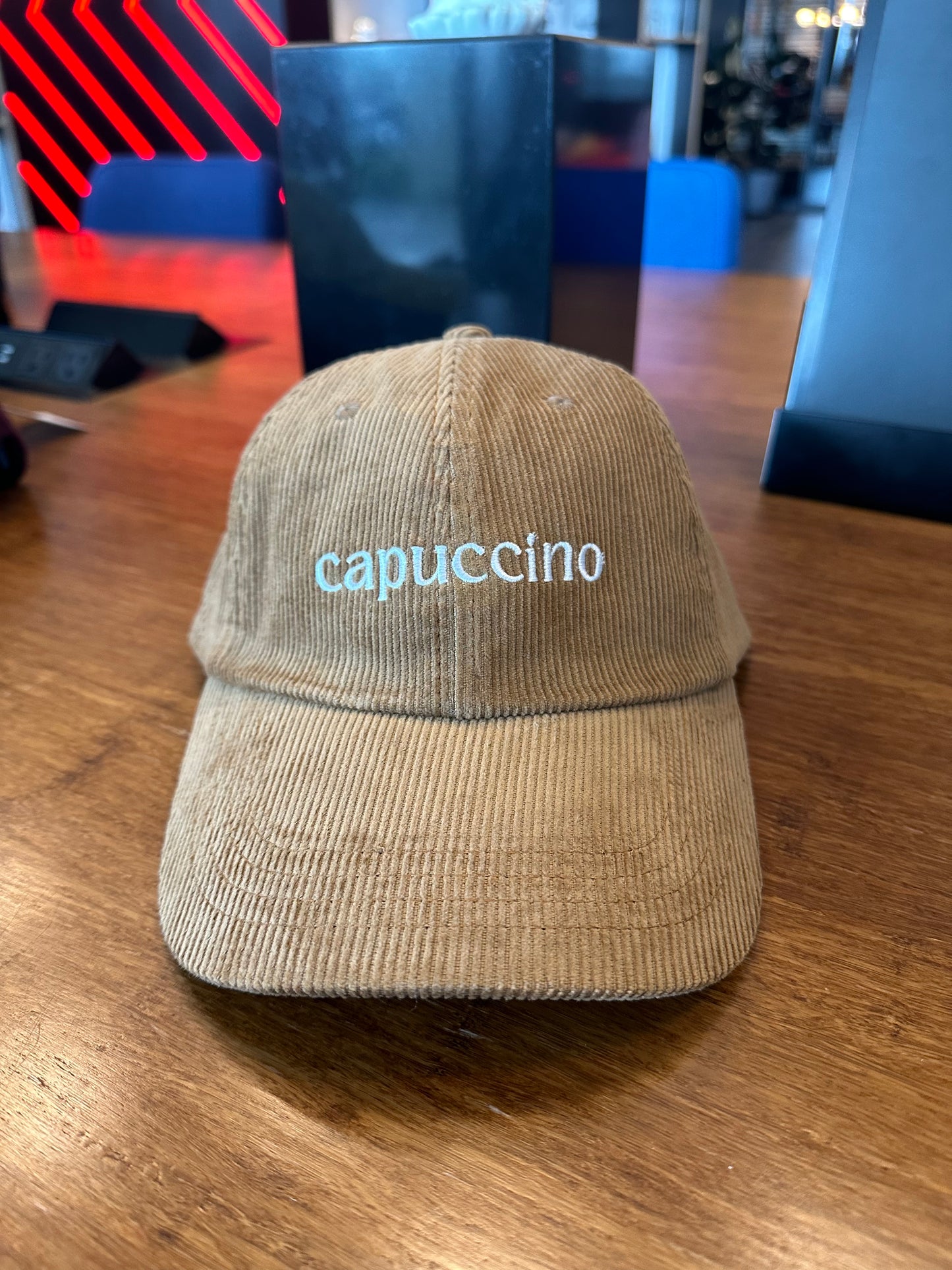 Cap-uccino Hat (We missed a "P"!)